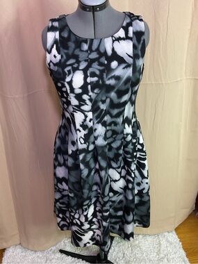 Calvin Klein pleated A Line Dress